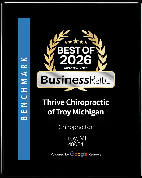 Benchmark Best of BusinessRate 2026 — Award Winner, Chiropractor, Thrive Chiropractic of Troy Michigan